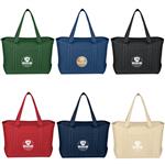 JH3255 Large Cotton Canvas Yacht Tote With Custom Imprint